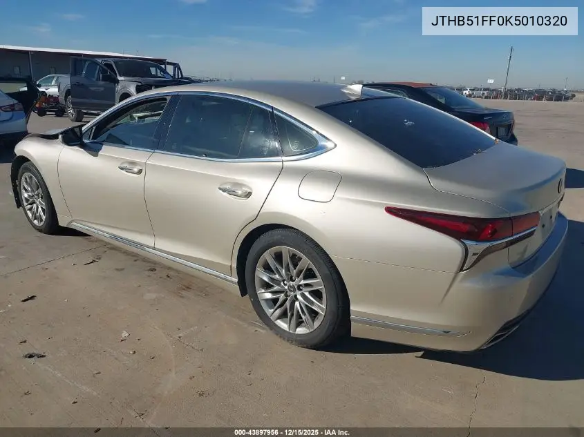 JTHB51FF0K5010320 2019 Lexus Ls 500