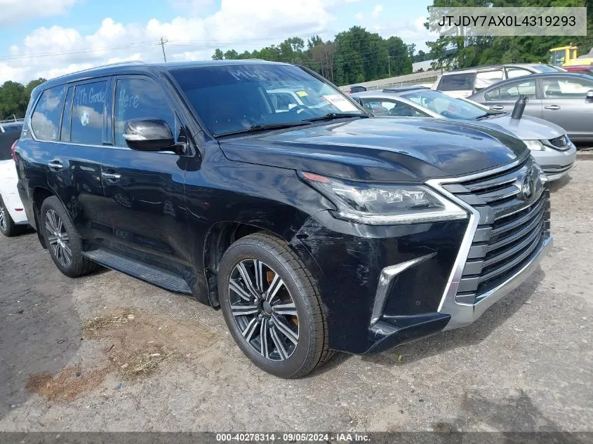 2020 Lexus Lx 570 Three-Row VIN: JTJDY7AX0L4319293 Lot: 40278314