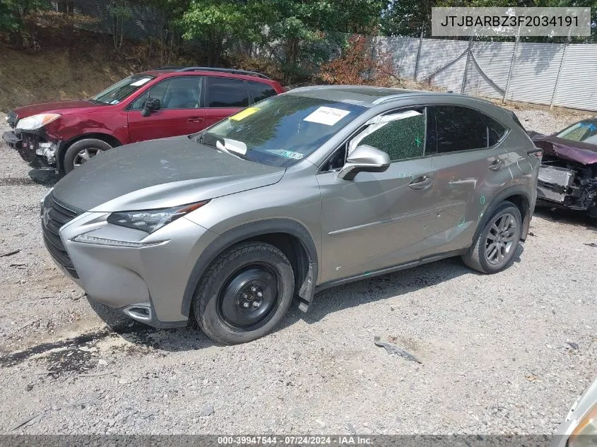 JTJBARBZ3F2034191 2015 Lexus Nx 200T