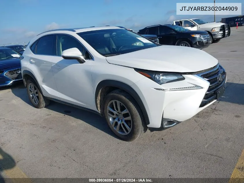 JTJYARBZ3G2044909 2016 Lexus Nx 200T/Base/F Sport