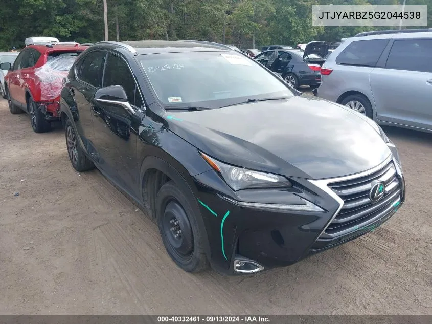 JTJYARBZ5G2044538 2016 Lexus Nx 200T 200T/Base/F Sport