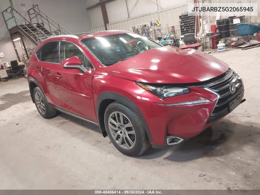 JTJBARBZ5G2065945 2016 Lexus Nx 200T/Base/F Sport