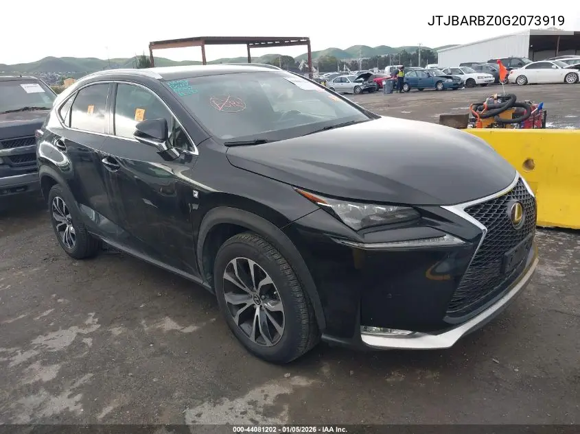 JTJBARBZ0G2073919 2016 Lexus Nx 200T F Sport