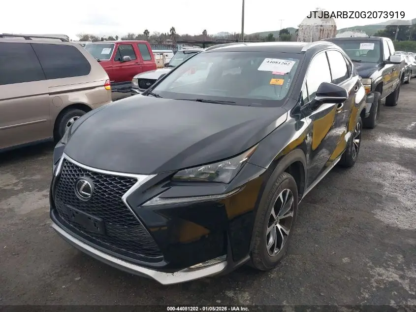 JTJBARBZ0G2073919 2016 Lexus Nx 200T F Sport