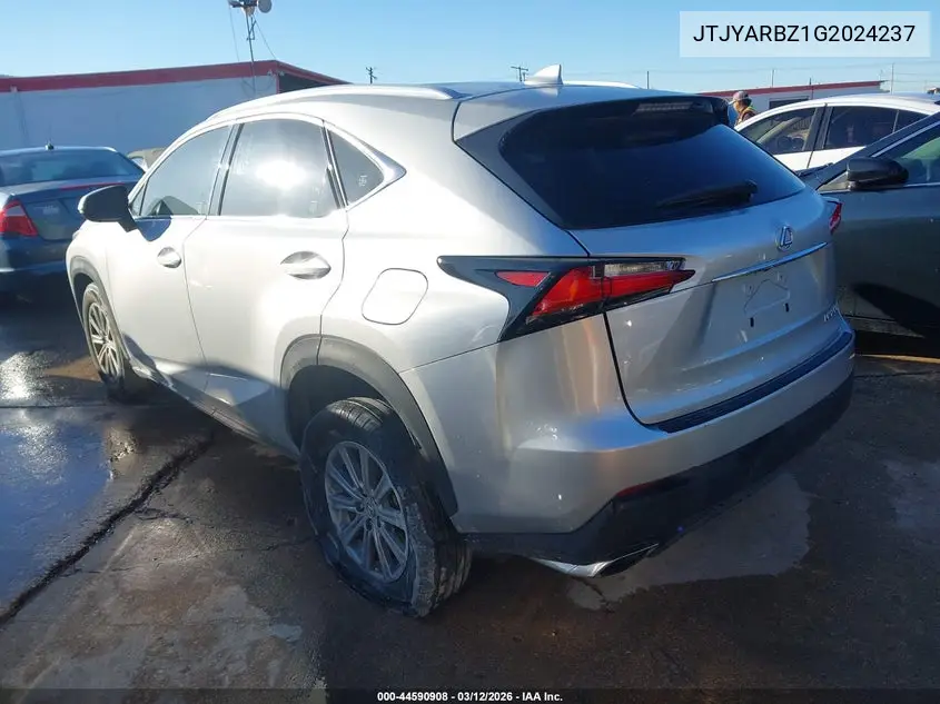 JTJYARBZ1G2024237 2016 Lexus Nx 200T