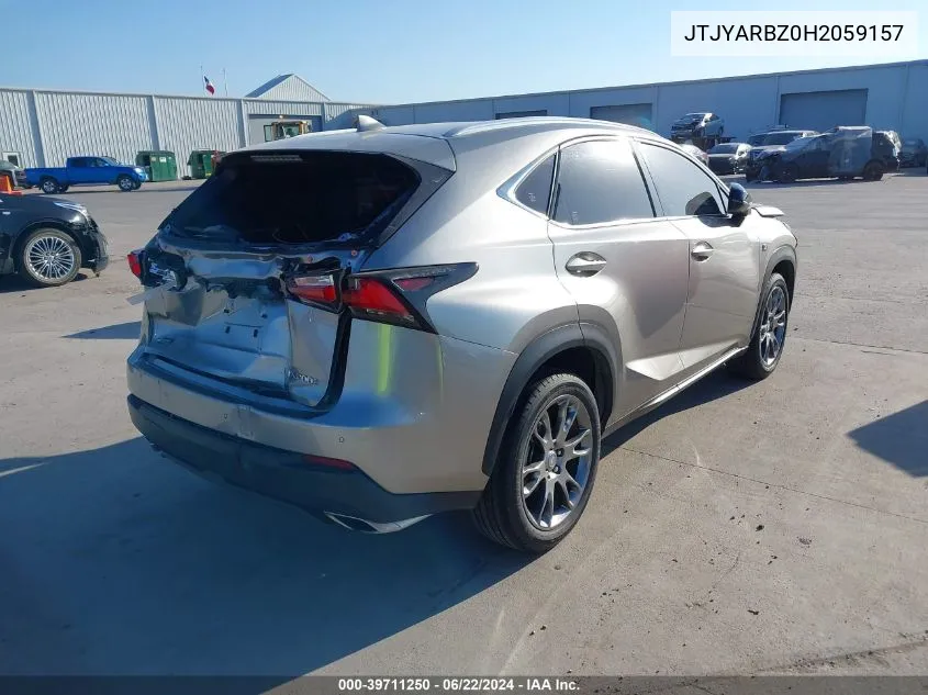 JTJYARBZ0H2059157 2017 Lexus Nx 200T F Sport