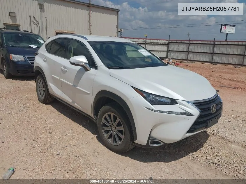 JTJYARBZ6H2067781 2017 Lexus Nx 200T/Base/F Sport