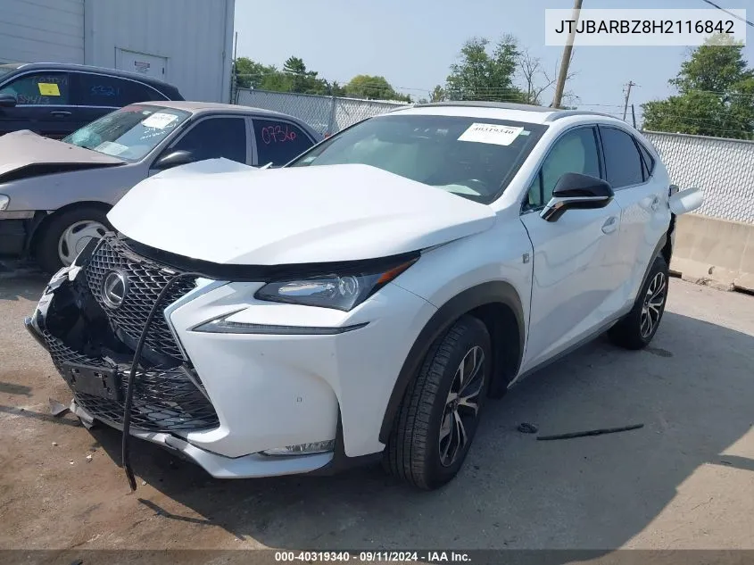 JTJBARBZ8H2116842 2017 Lexus Nx 200T F Sport