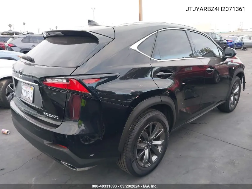 JTJYARBZ4H2071361 2017 Lexus Nx 200T F Sport