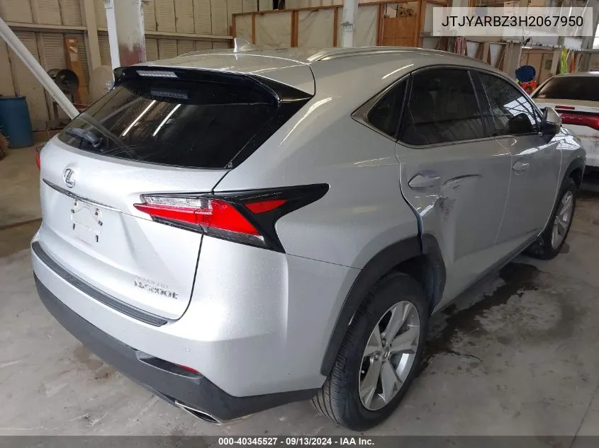 JTJYARBZ3H2067950 2017 Lexus Nx 200T 200T/Base/F Sport