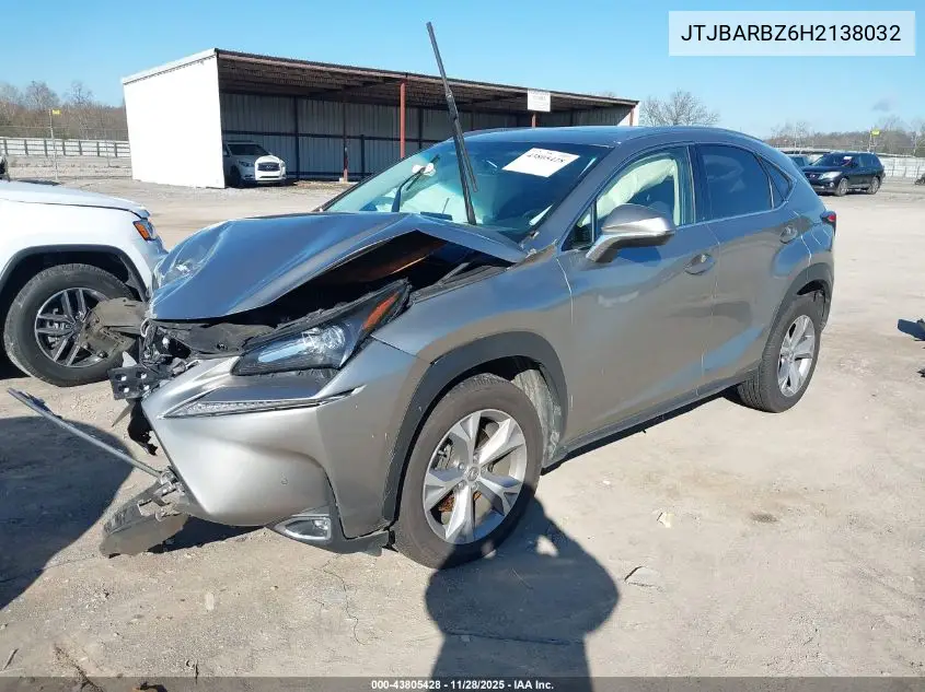 JTJBARBZ6H2138032 2017 Lexus Nx 200T