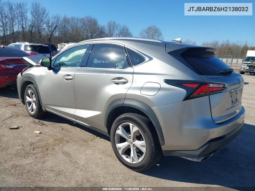 JTJBARBZ6H2138032 2017 Lexus Nx 200T