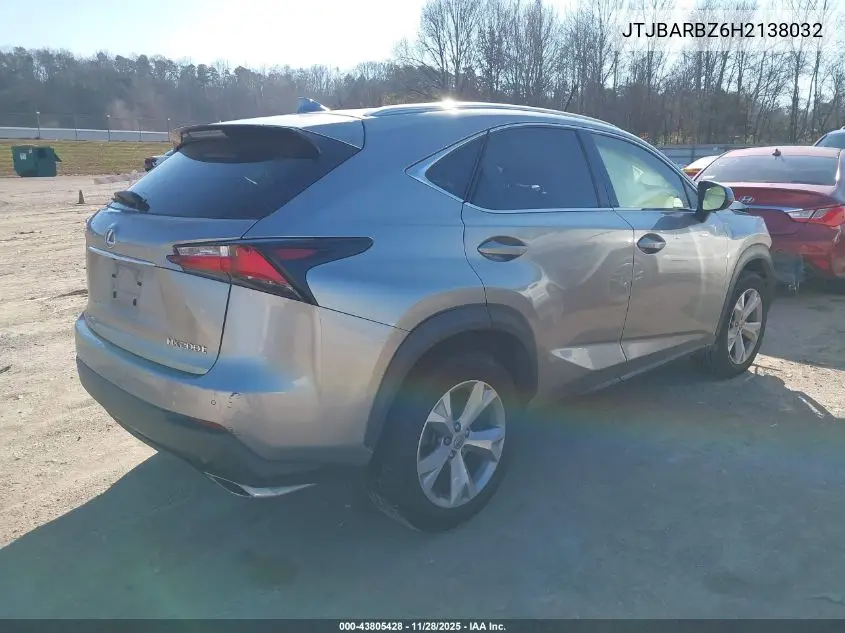 JTJBARBZ6H2138032 2017 Lexus Nx 200T