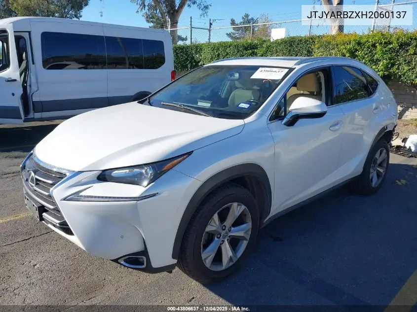 JTJYARBZXH2060137 2017 Lexus Nx 200T