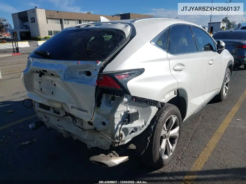 JTJYARBZXH2060137 2017 Lexus Nx 200T