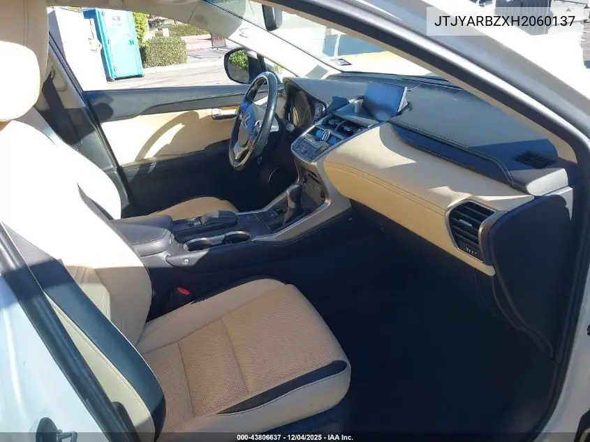 JTJYARBZXH2060137 2017 Lexus Nx 200T