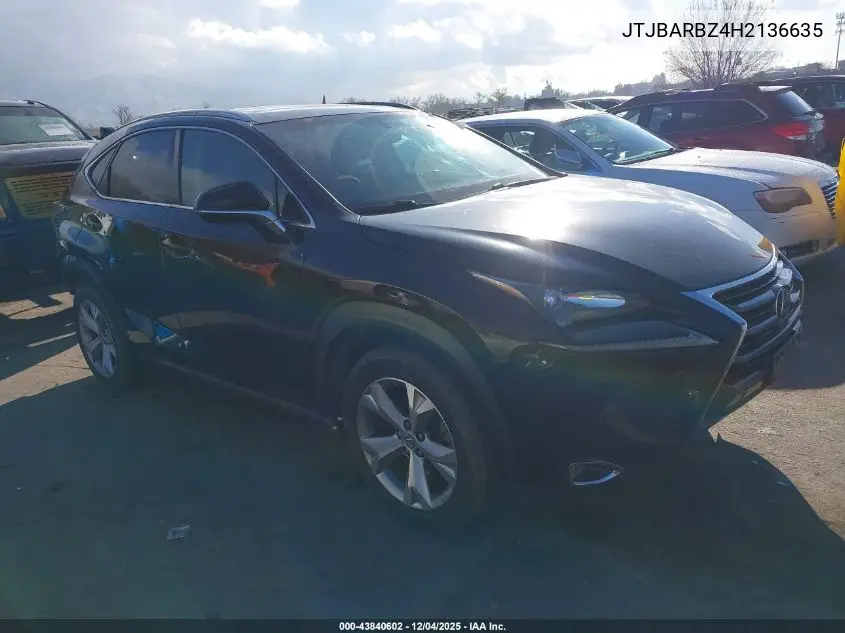 JTJBARBZ4H2136635 2017 Lexus Nx 200T