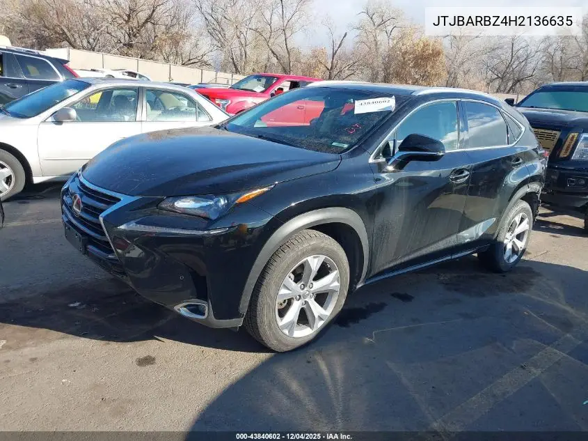 JTJBARBZ4H2136635 2017 Lexus Nx 200T