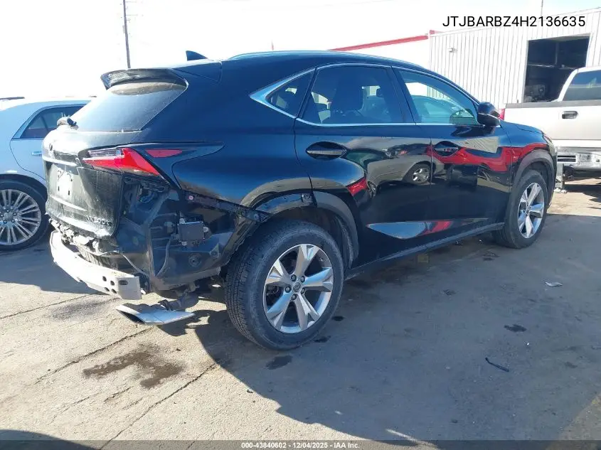 JTJBARBZ4H2136635 2017 Lexus Nx 200T