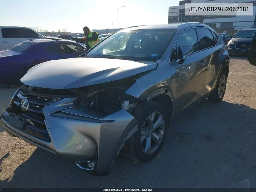JTJYARBZ9H2062381 2017 Lexus Nx 200T