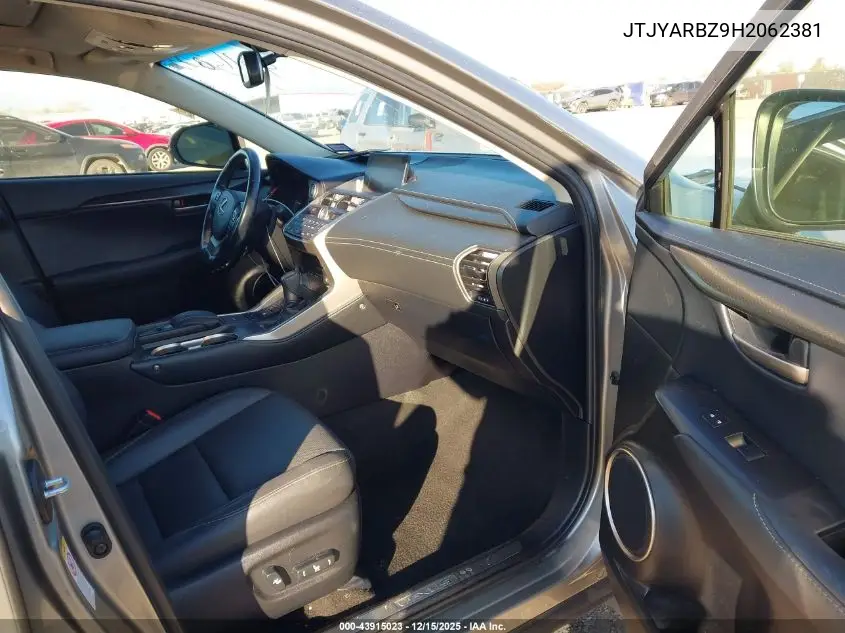 JTJYARBZ9H2062381 2017 Lexus Nx 200T