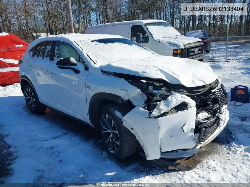 JTJBARBZ6H2138404 2017 Lexus Nx 200T F Sport