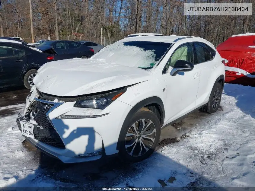 JTJBARBZ6H2138404 2017 Lexus Nx 200T F Sport