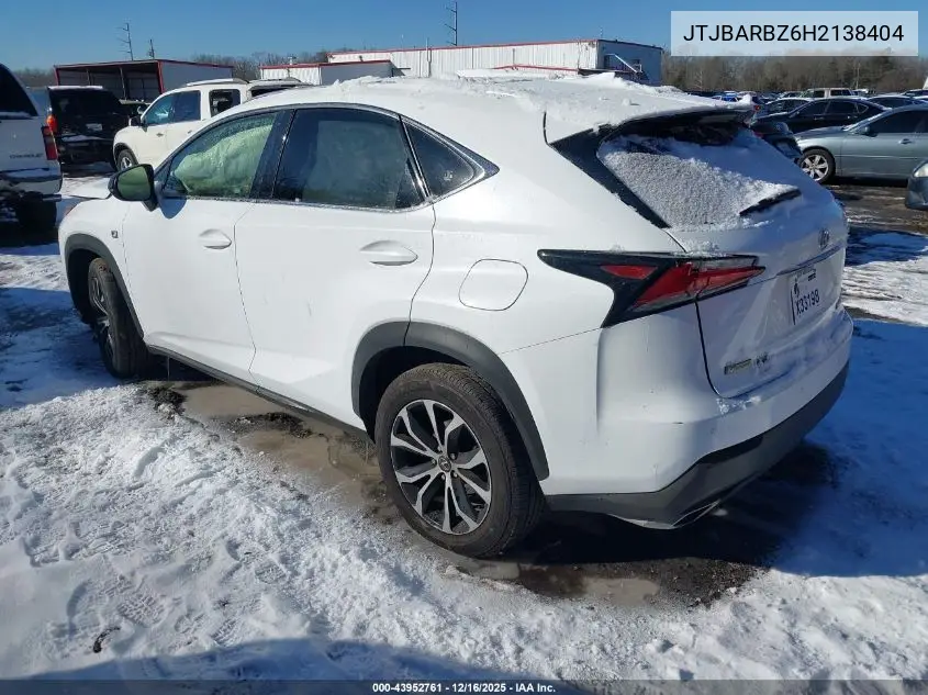 JTJBARBZ6H2138404 2017 Lexus Nx 200T F Sport