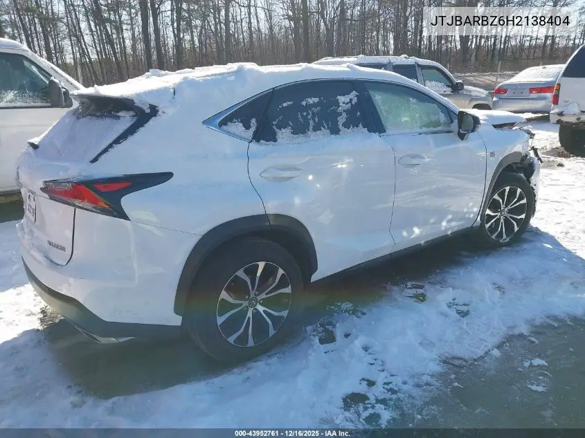 JTJBARBZ6H2138404 2017 Lexus Nx 200T F Sport
