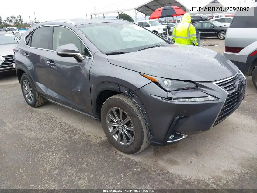 JTJYARBZ0J2092892 2018 Lexus Nx 300