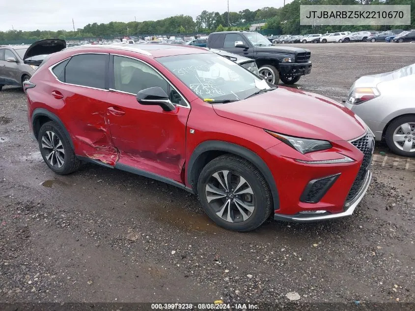 JTJBARBZ5K2210670 2019 Lexus Nx 300 F Sport