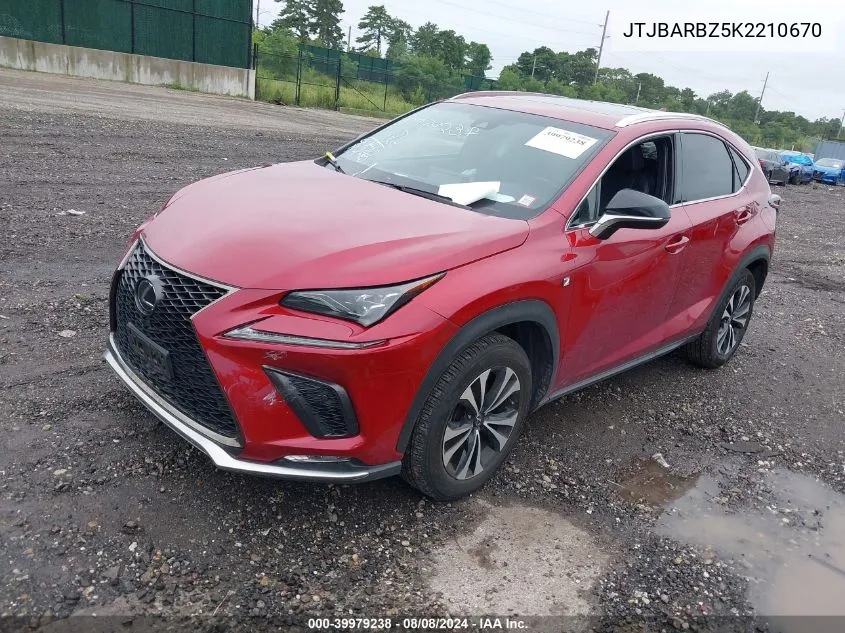 JTJBARBZ5K2210670 2019 Lexus Nx 300 F Sport