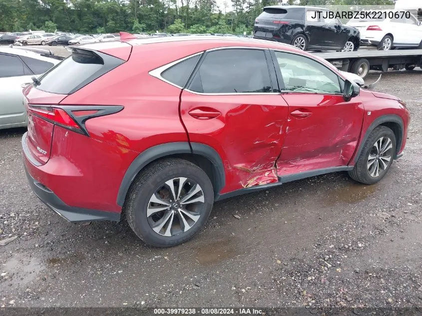 JTJBARBZ5K2210670 2019 Lexus Nx 300 F Sport