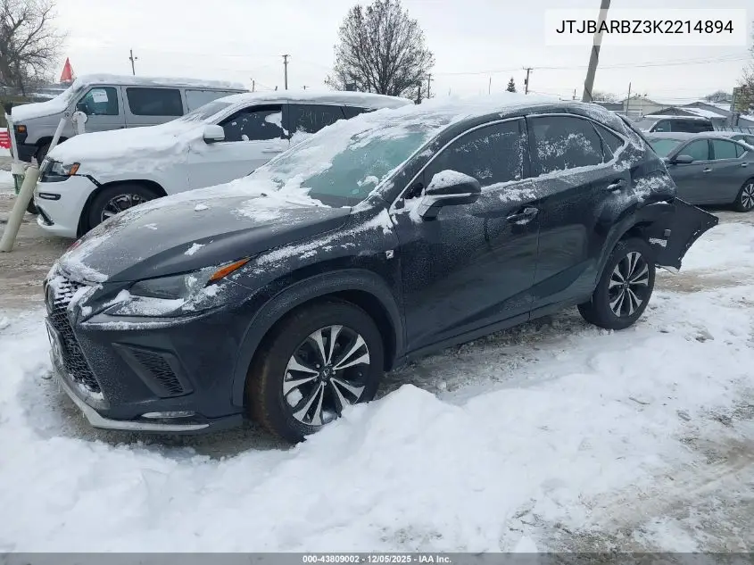 JTJBARBZ3K2214894 2019 Lexus Nx 300 F Sport