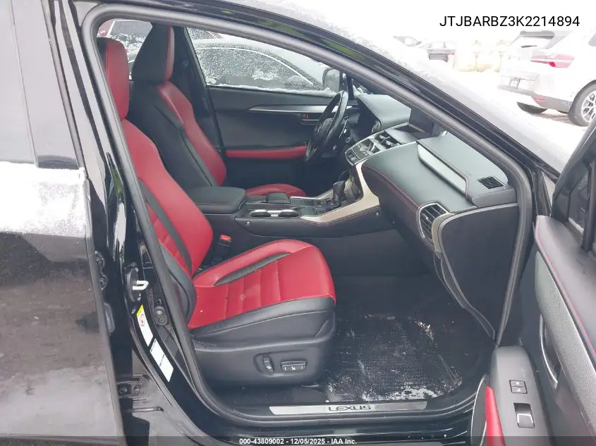 JTJBARBZ3K2214894 2019 Lexus Nx 300 F Sport