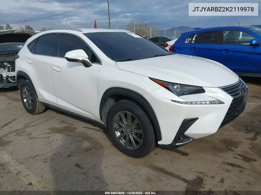 JTJYARBZ2K2119978 2019 Lexus Nx 300