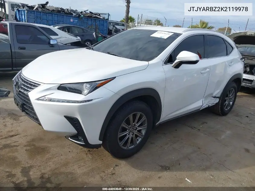JTJYARBZ2K2119978 2019 Lexus Nx 300
