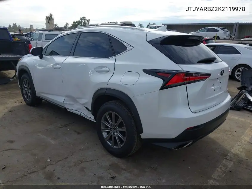 JTJYARBZ2K2119978 2019 Lexus Nx 300