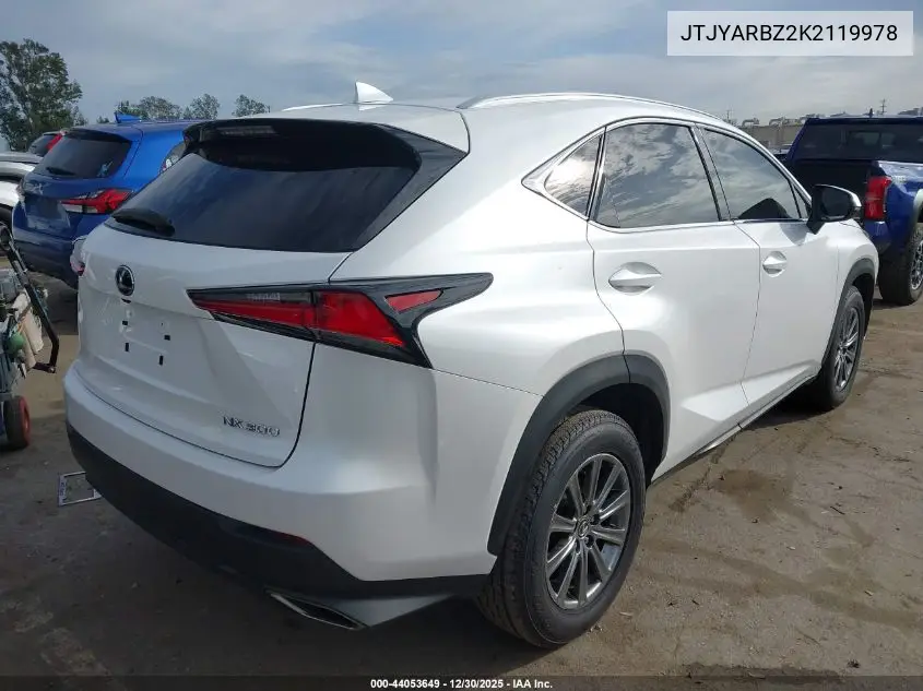 JTJYARBZ2K2119978 2019 Lexus Nx 300
