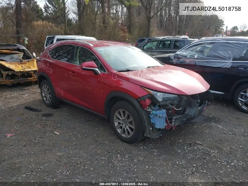 JTJDARDZ4L5018758 2020 Lexus Nx 300