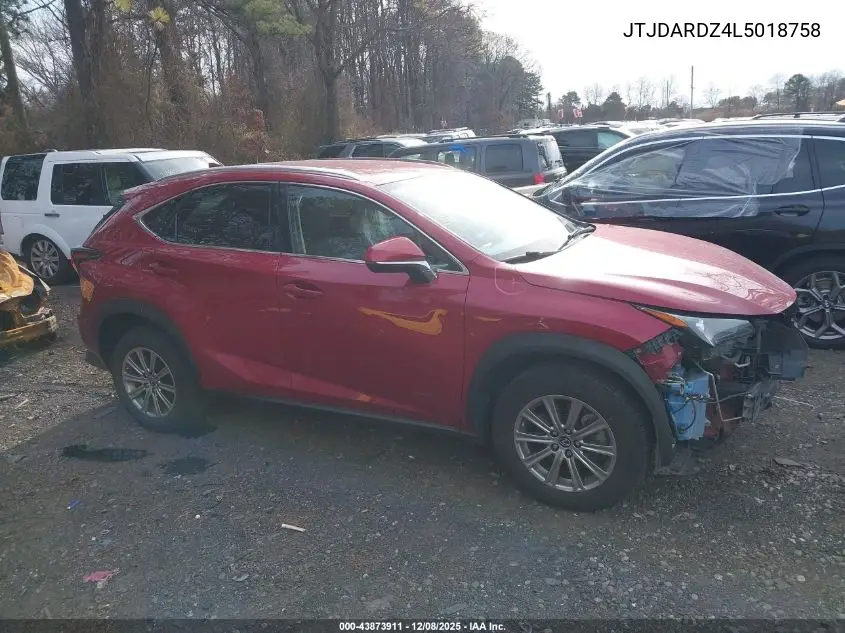 JTJDARDZ4L5018758 2020 Lexus Nx 300
