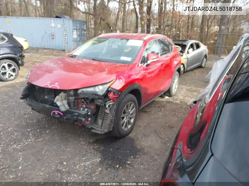 JTJDARDZ4L5018758 2020 Lexus Nx 300