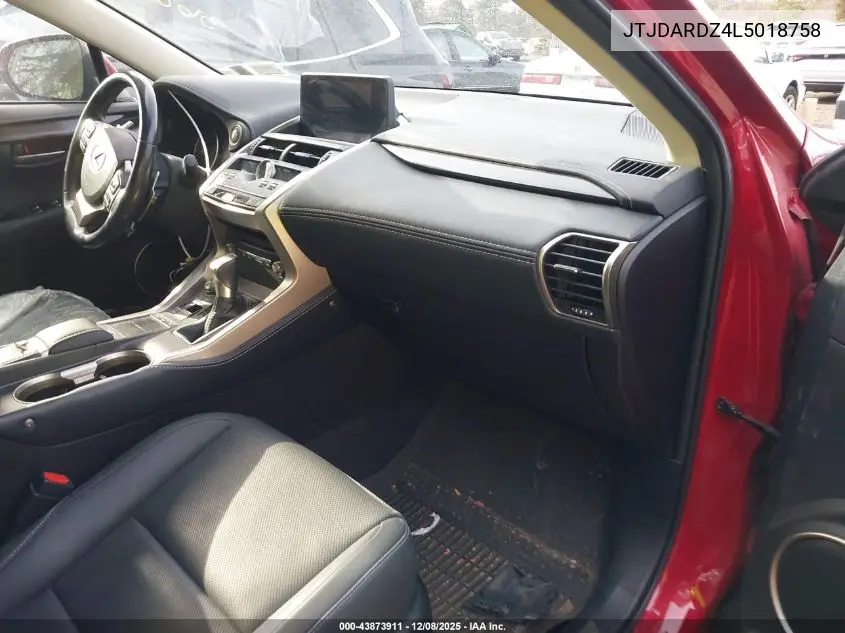 JTJDARDZ4L5018758 2020 Lexus Nx 300