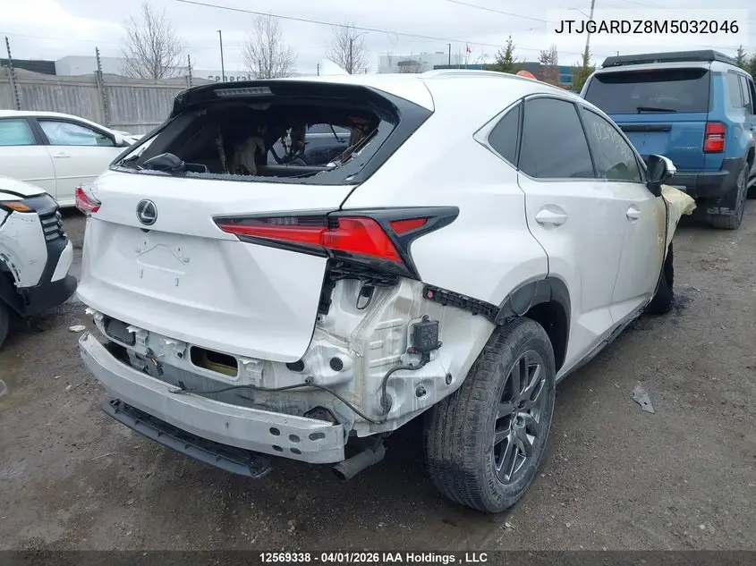 JTJGARDZ8M5032046 2021 Lexus Nx 300