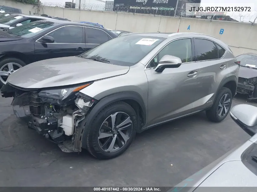 JTJGJRDZ7M2152972 2021 Lexus Nx 300H