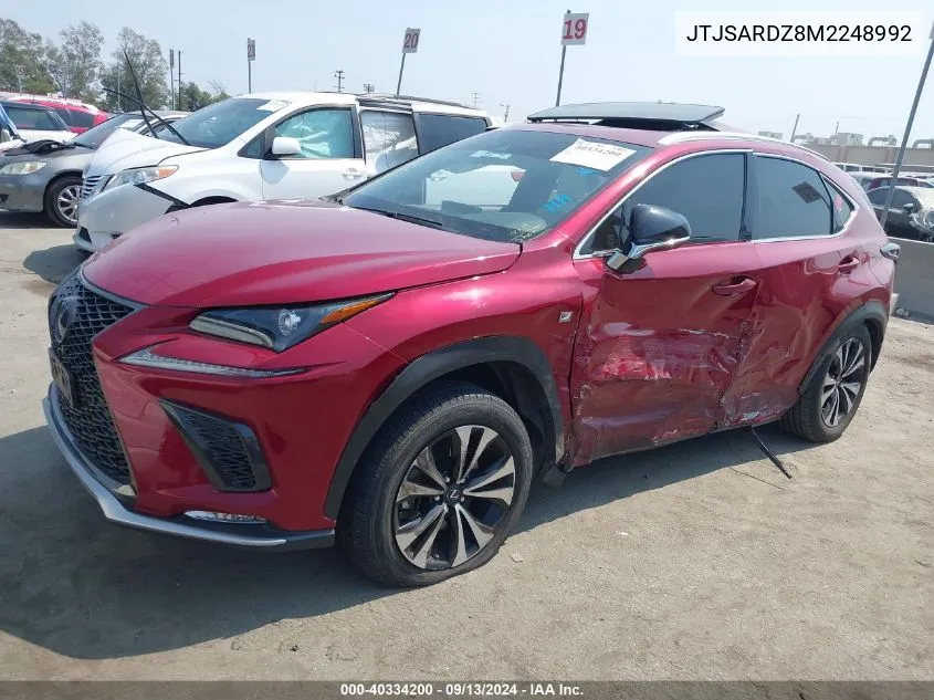 JTJSARDZ8M2248992 2021 Lexus Nx 300 Base/300 Luxury/300 F Sport