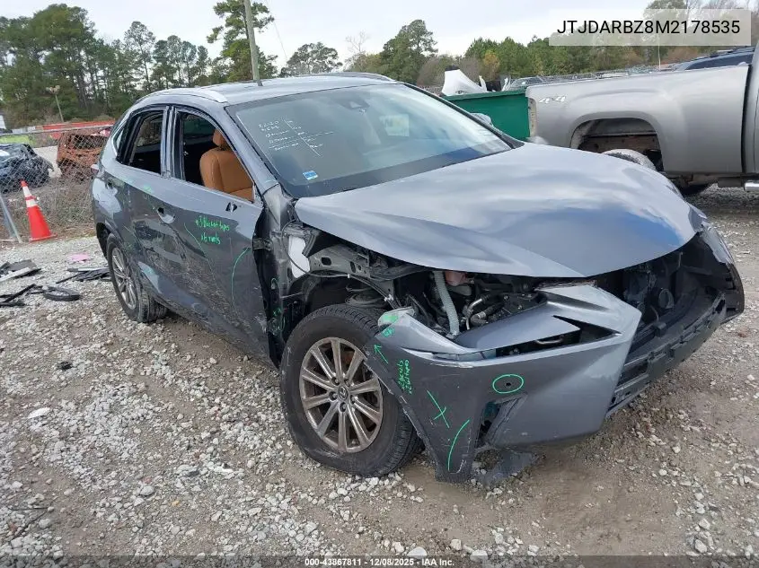 JTJDARBZ8M2178535 2021 Lexus Nx 300
