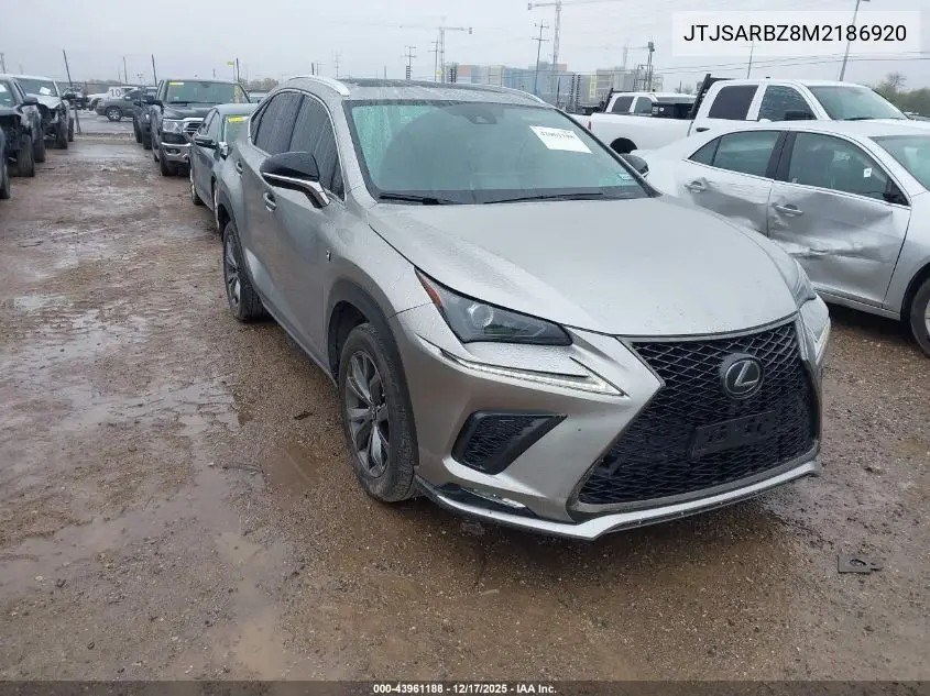 JTJSARBZ8M2186920 2021 Lexus Nx 300 F Sport