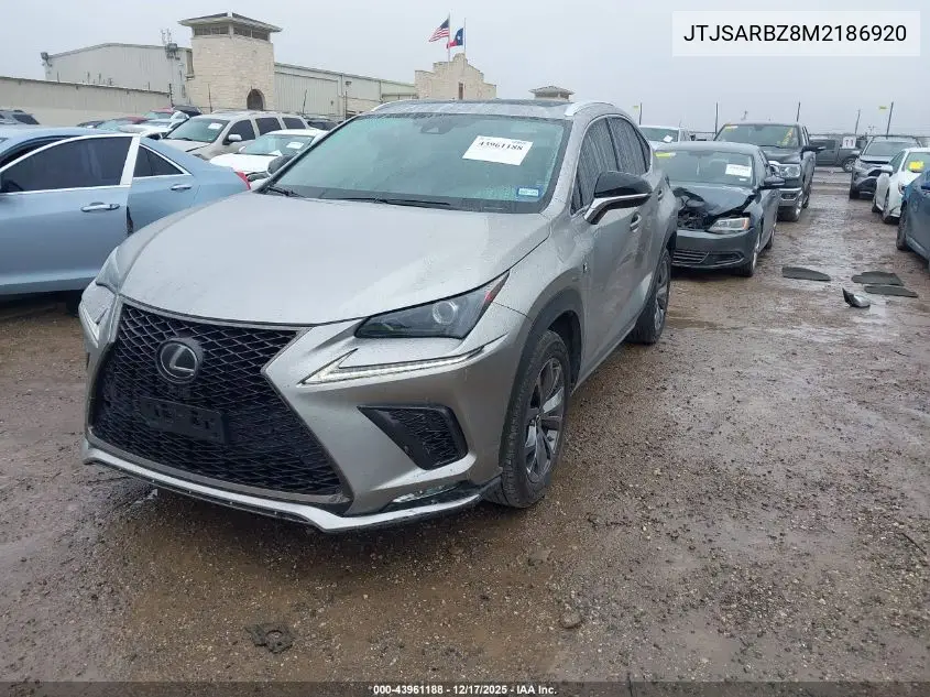 JTJSARBZ8M2186920 2021 Lexus Nx 300 F Sport