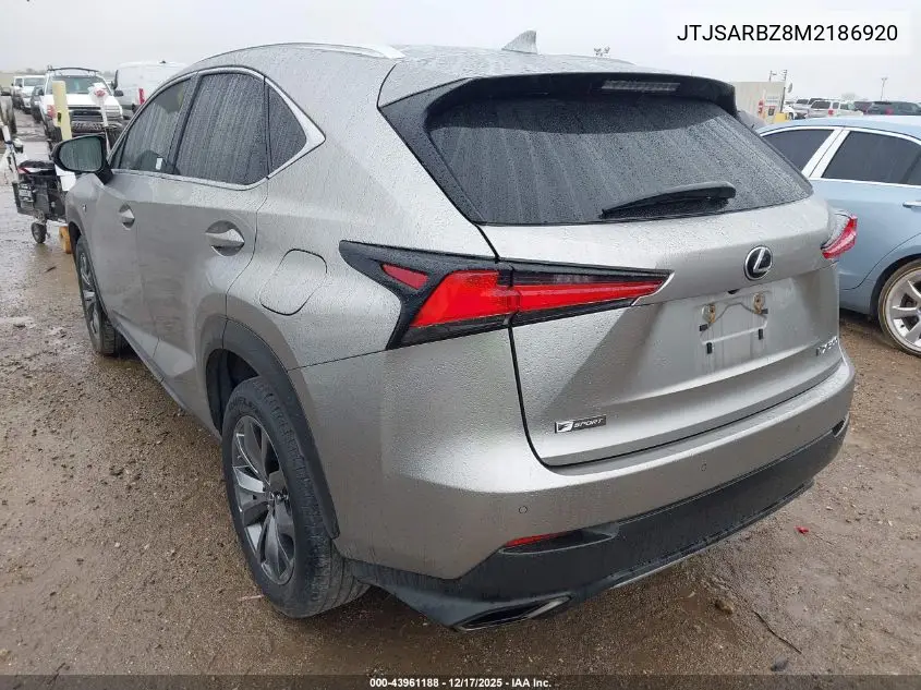 JTJSARBZ8M2186920 2021 Lexus Nx 300 F Sport